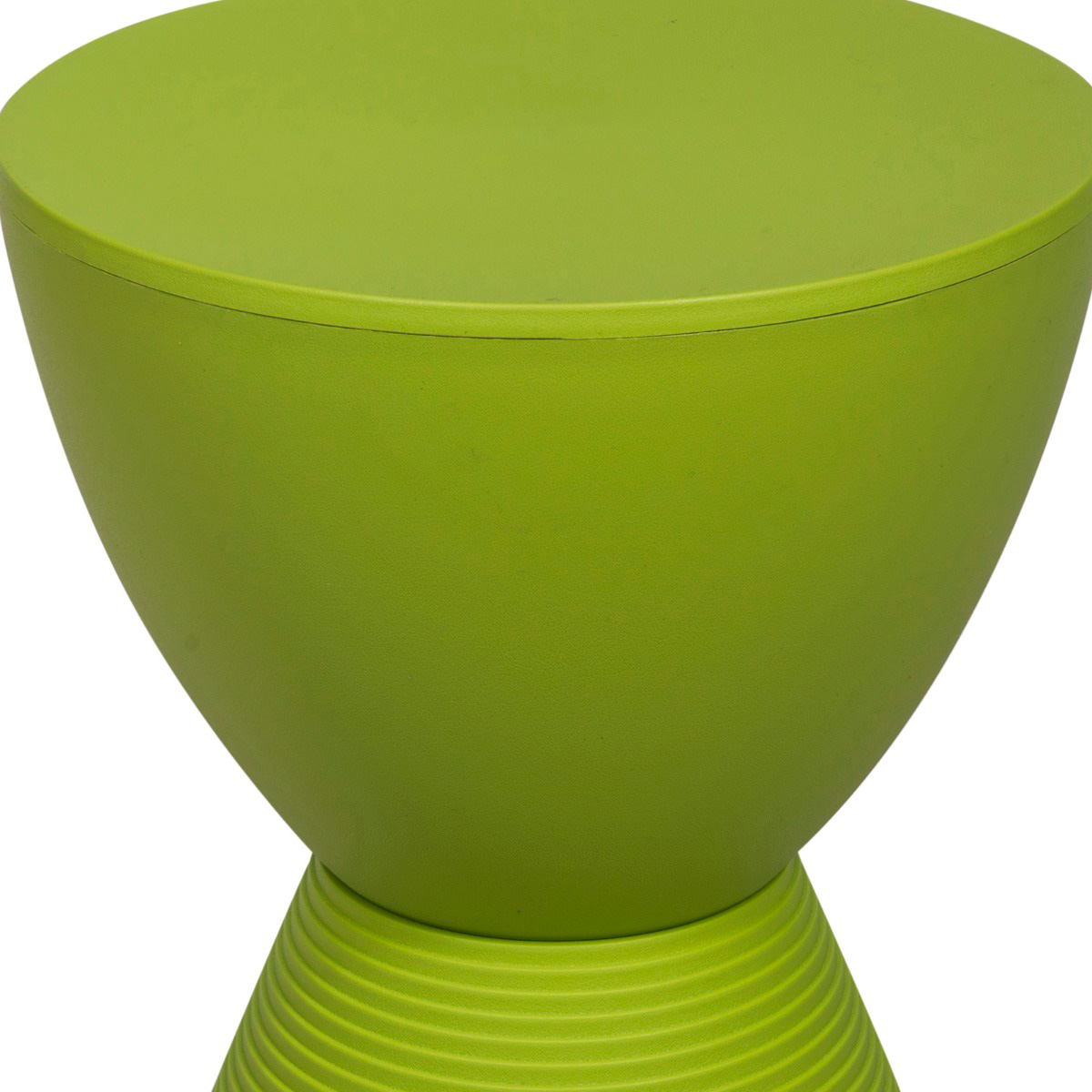 LeisureMod Boyd Modern Round Side End Table - Green