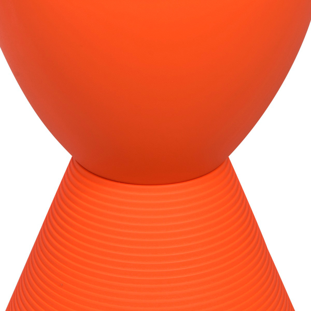 LeisureMod Boyd Modern Round Side End Table - Orange