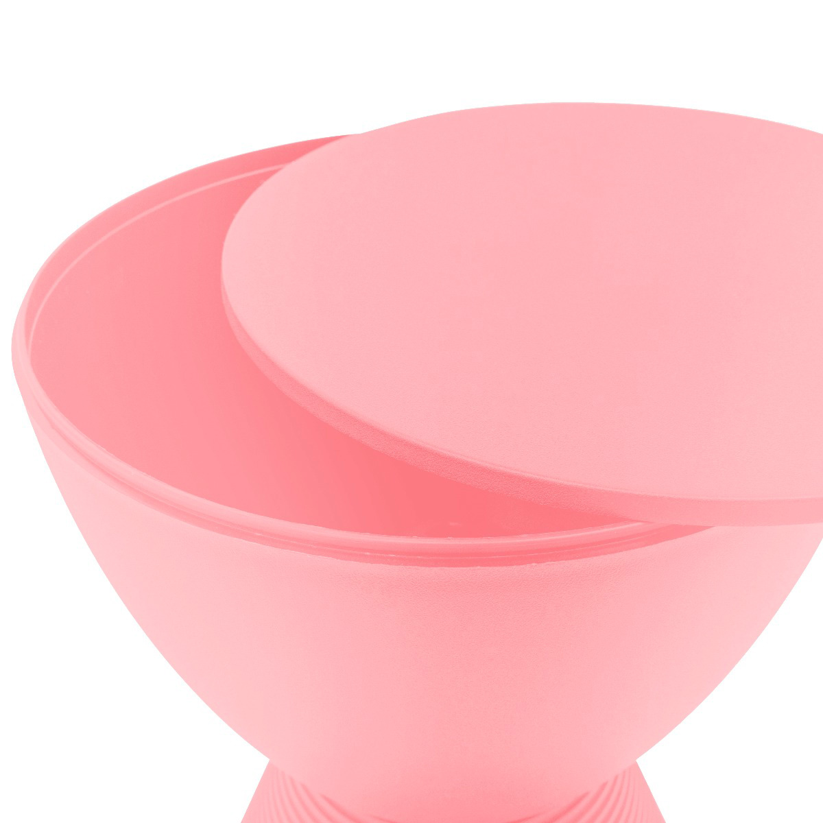 LeisureMod Boyd Modern Round Side End Table - Pink