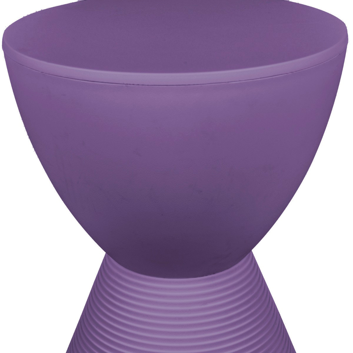 LeisureMod Boyd Modern Round Side End Table - Purple