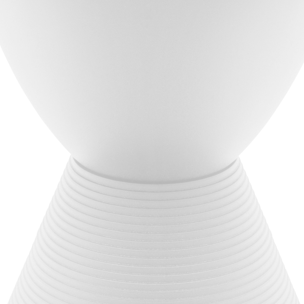 LeisureMod Boyd Modern Round Side End Table - White