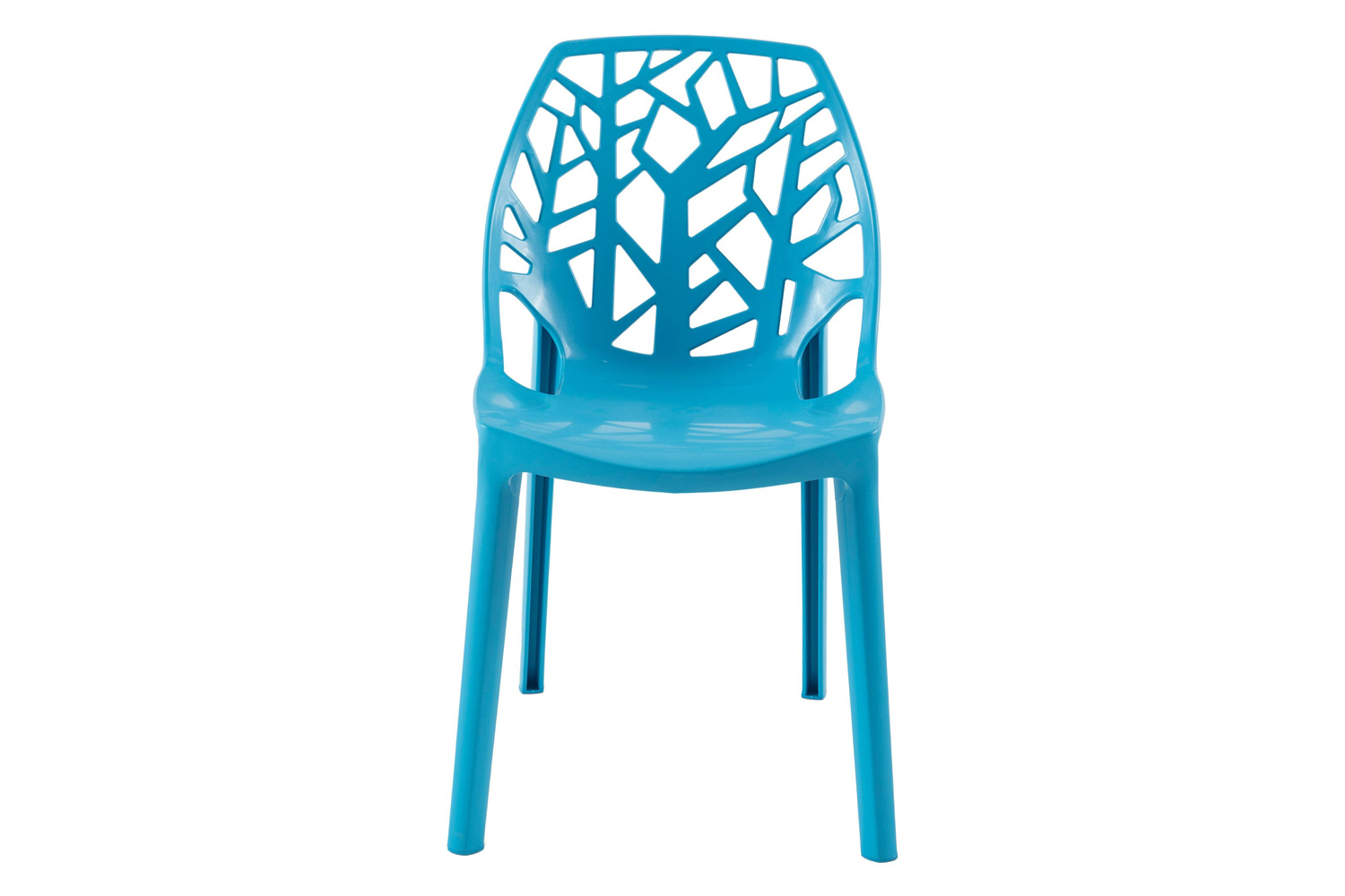 LeisureMod Cornelia Modern Dining Side Chair - Blue