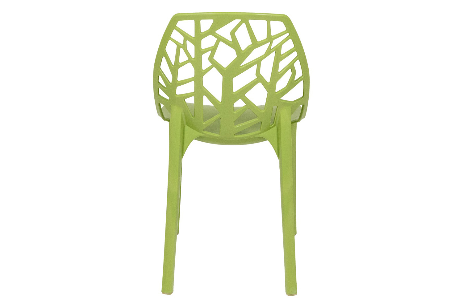 LeisureMod Cornelia Modern Dining Side Chair - Solid/Green