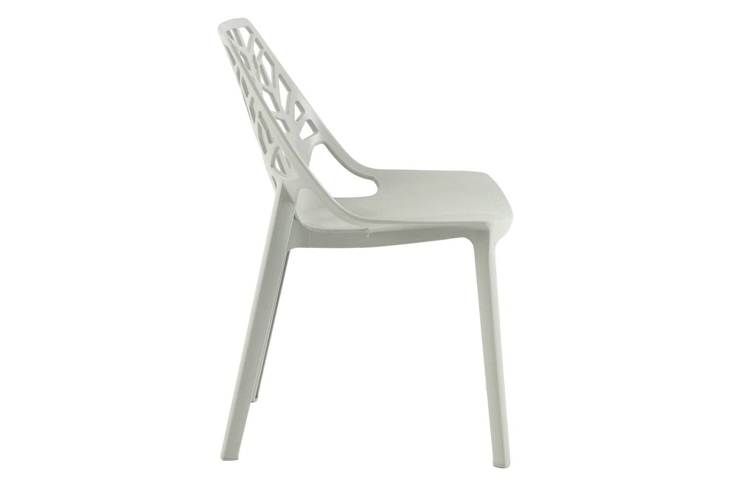 LeisureMod Cornelia Modern Dining Side Chair - Gray