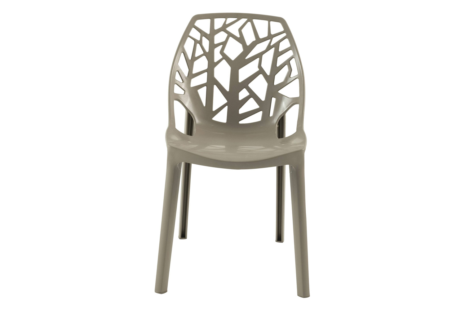 LeisureMod Cornelia Modern Dining Side Chair - Taupe