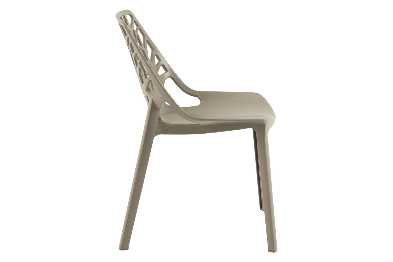 LeisureMod Cornelia Modern Dining Side Chair - Taupe