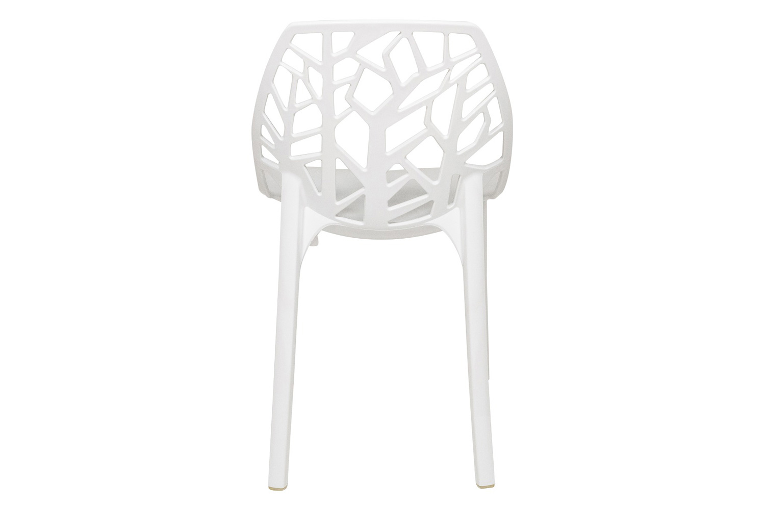 LeisureMod Cornelia Modern Dining Side Chair - Solid/White