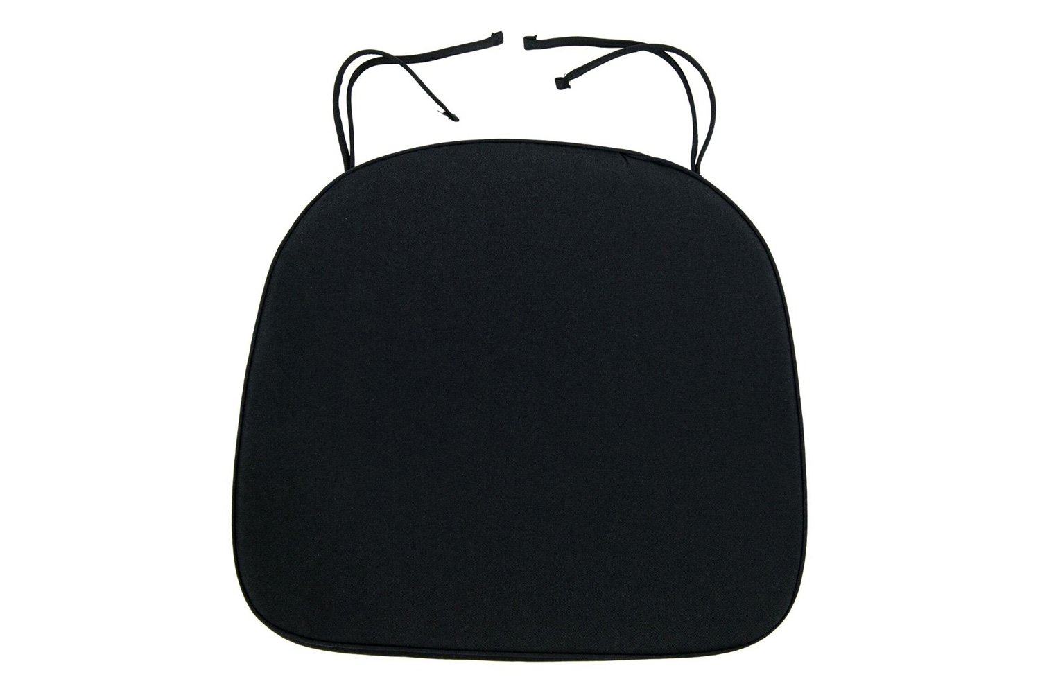 LeisureMod Modern Dining Chair Cushion Pads - Black