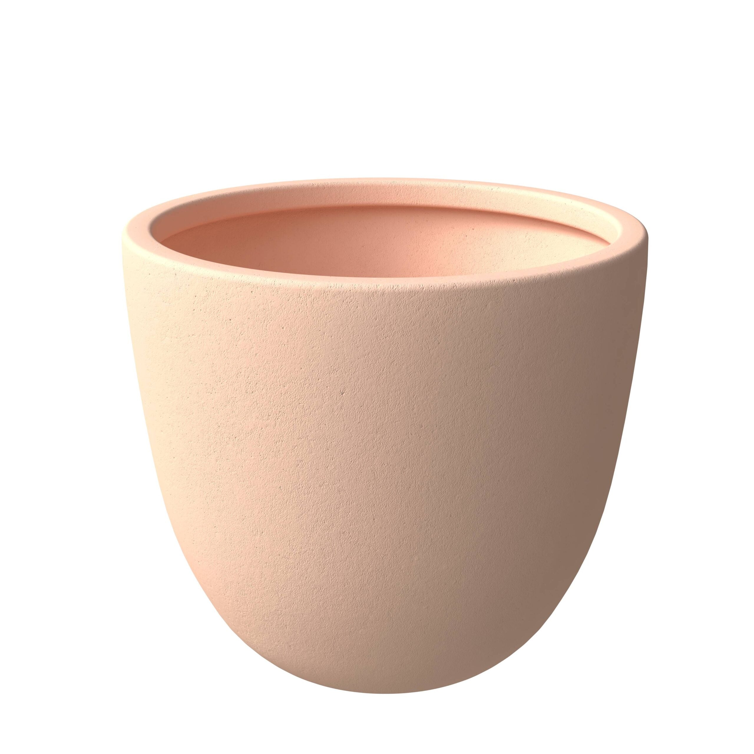 LeisureMod Dahlia Modern 11" Fiberstone and MgO Clay Planter Pot