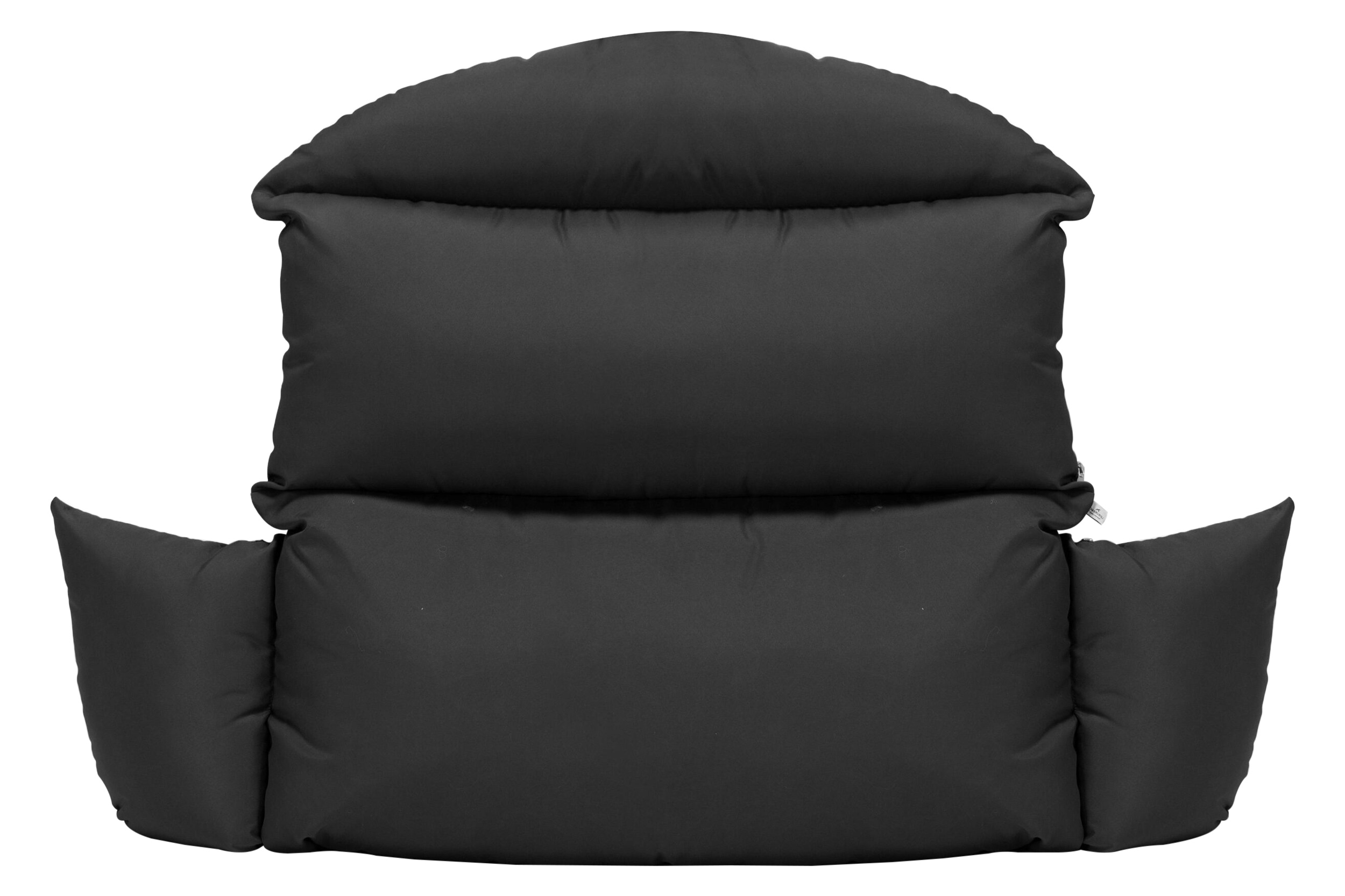 LeisureMod Hanging 2 person Egg Swing Cushion - Black