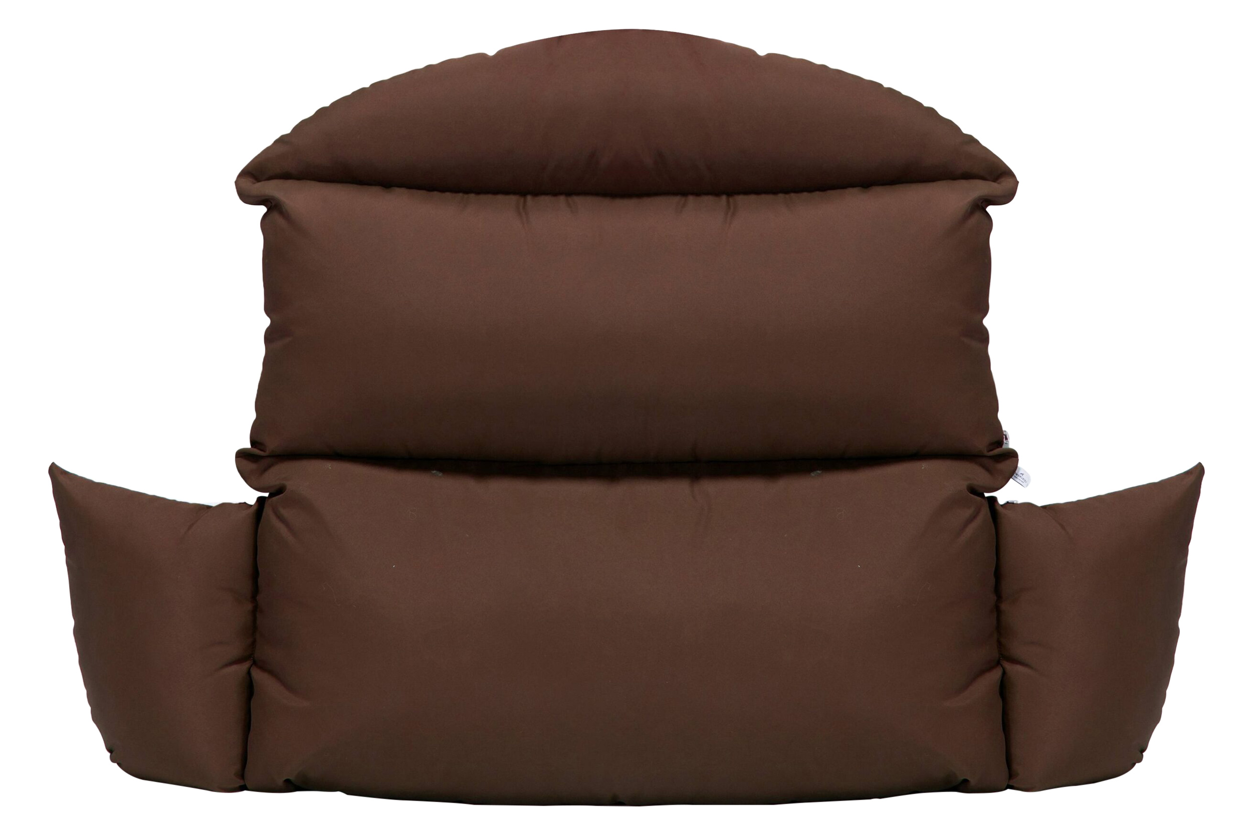 LeisureMod Hanging 2 person Egg Swing Cushion - Brown