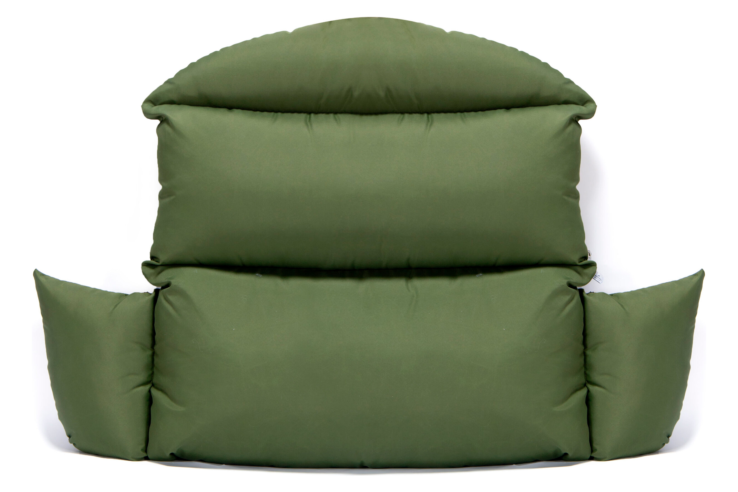 LeisureMod Hanging 2 person Egg Swing Cushion - Dark Green