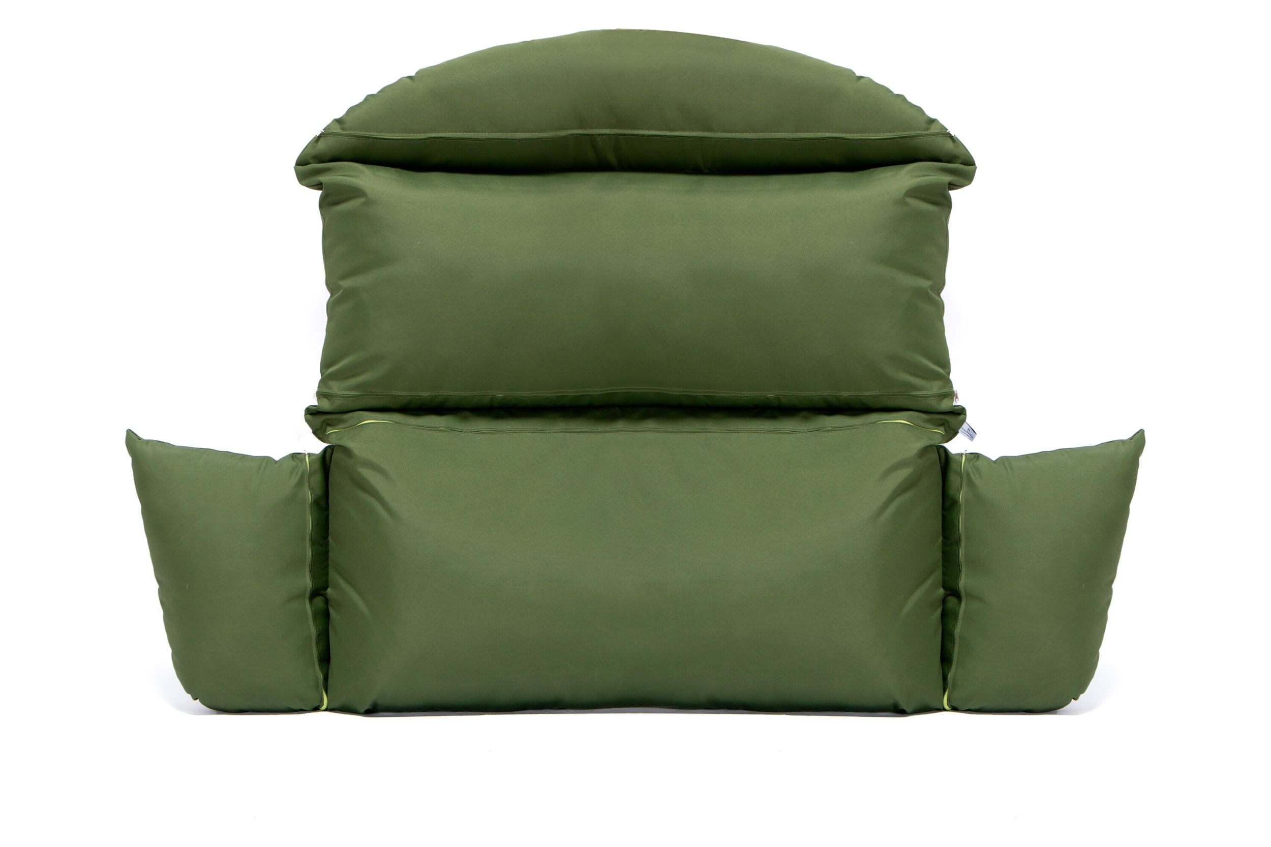 LeisureMod Hanging 2 person Egg Swing Cushion - Dark Green