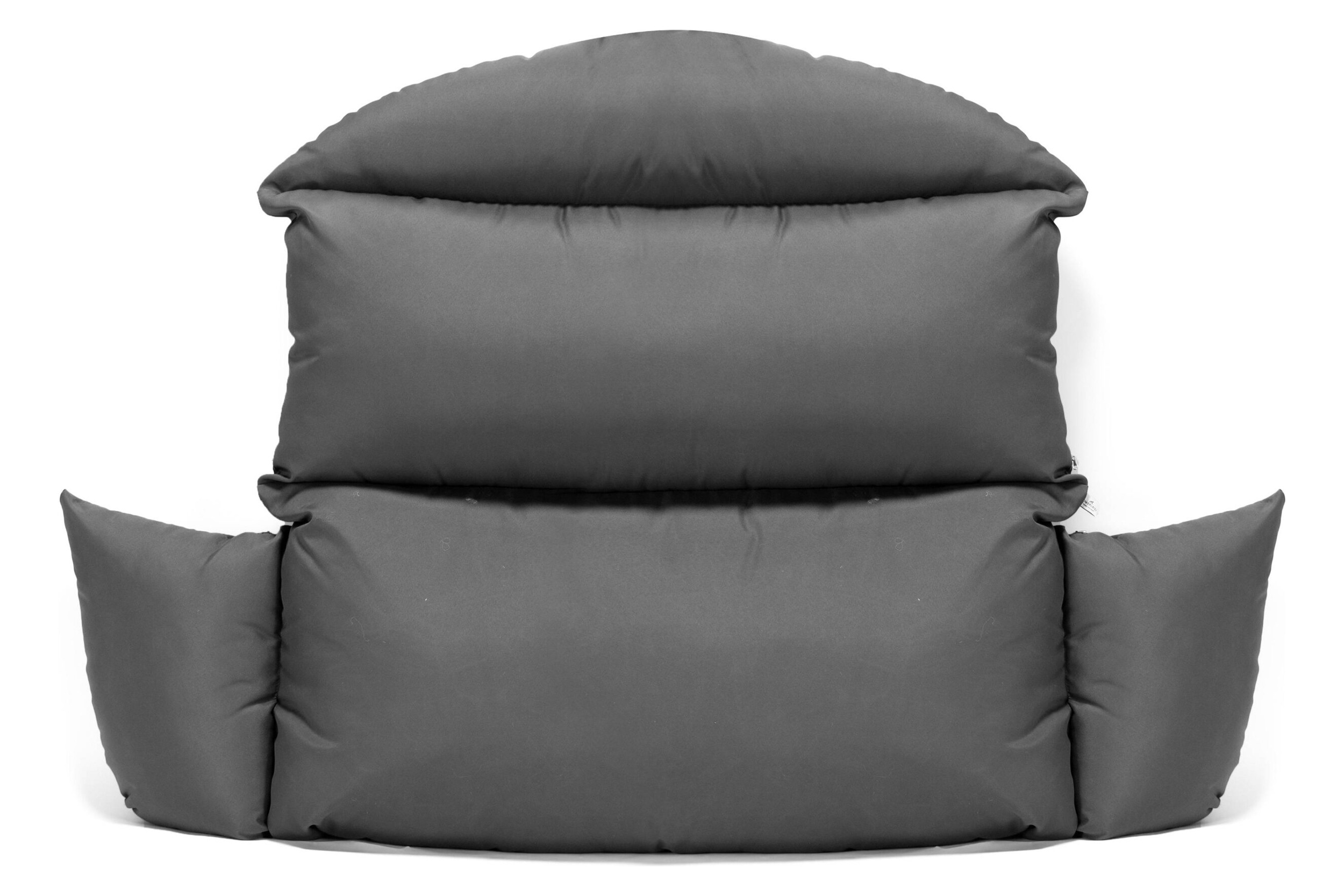 LeisureMod Hanging 2 person Egg Swing Cushion - Dark Gray