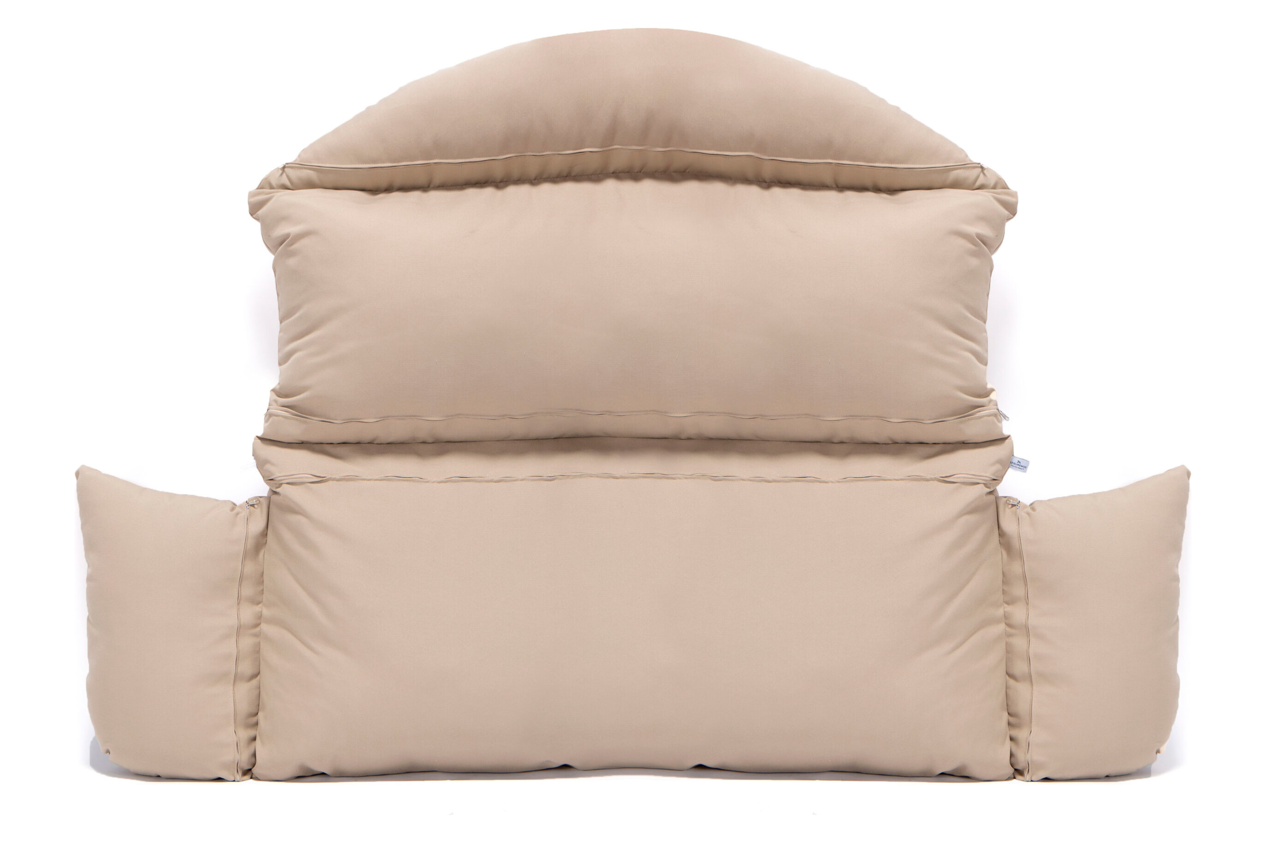 LeisureMod Hanging 2 person Egg Swing Cushion - Taupe