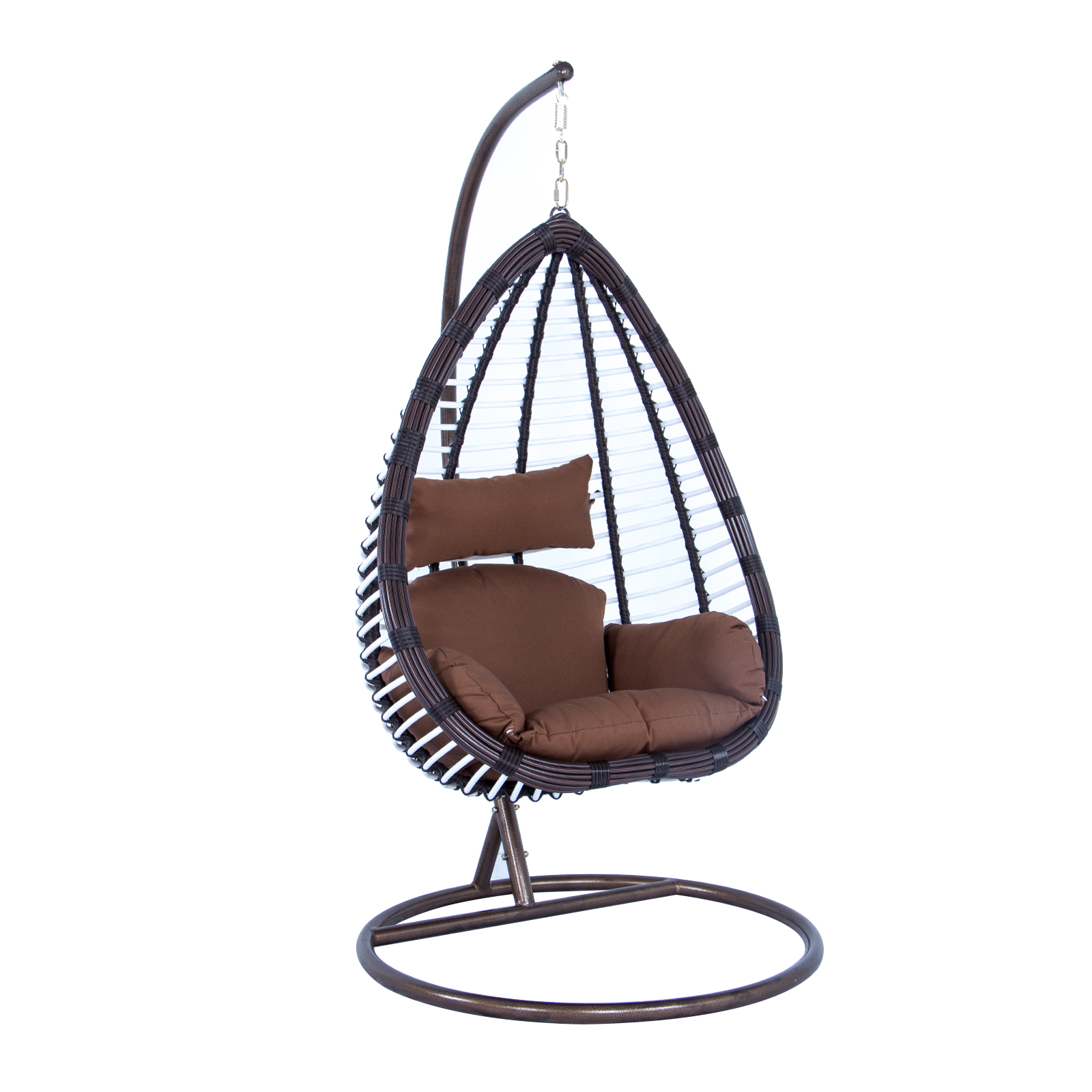 LeisureMod Modern Wicker Hanging Egg Swing Chair