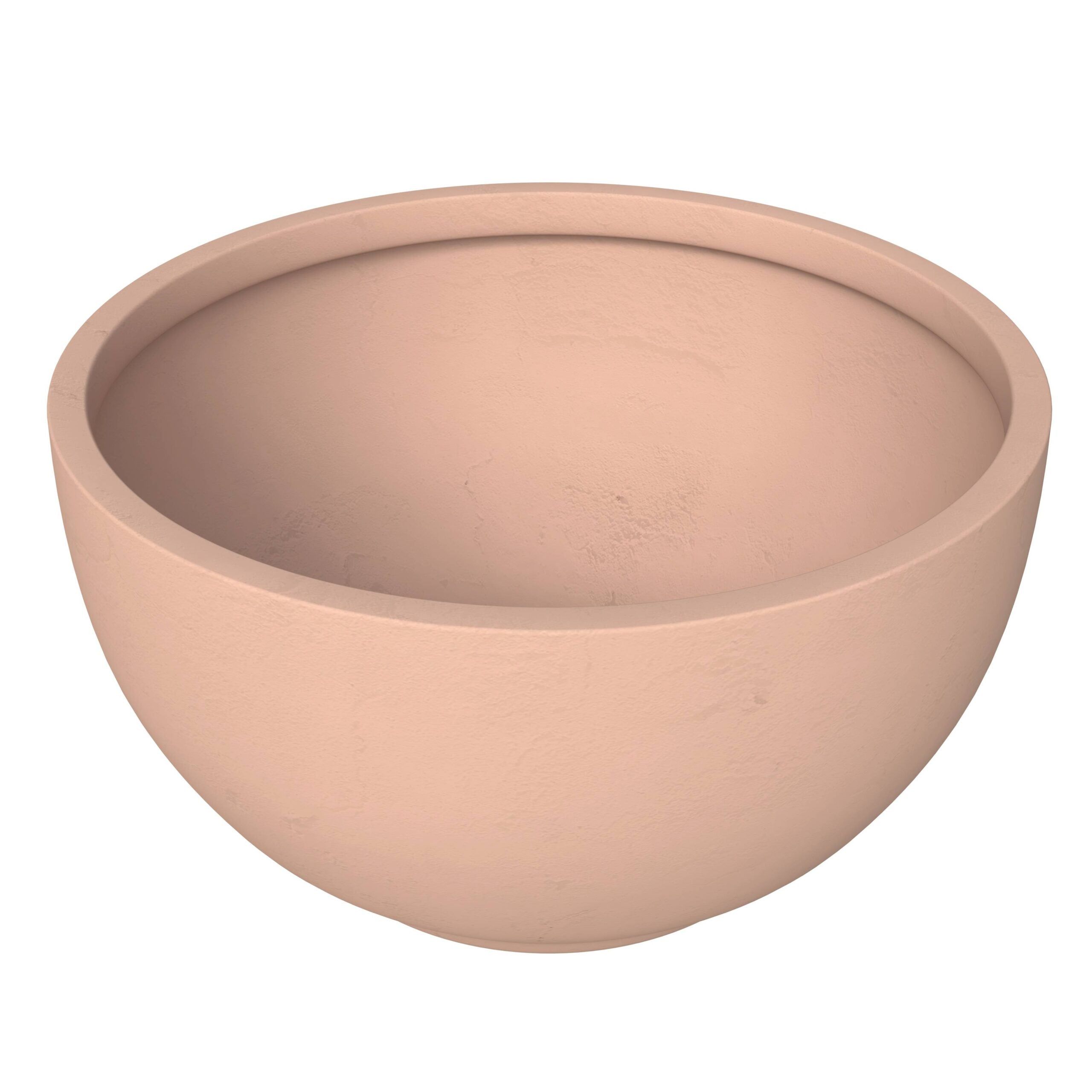 LeisureMod Grove Modern 6" Round Planter Pot in Fiberstone