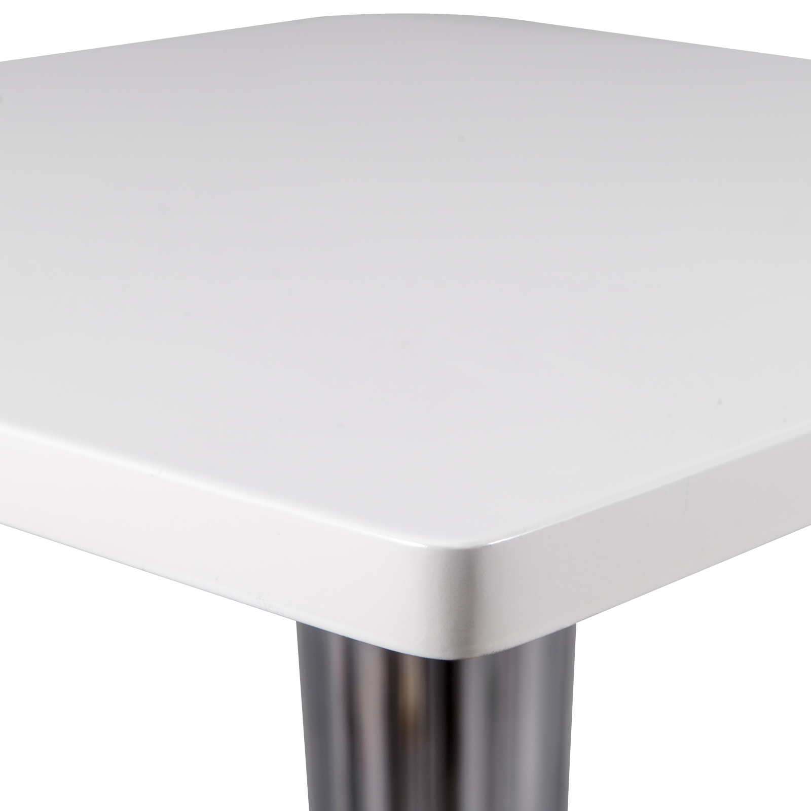 LeisureMod Modern Glen MDF Dining Table - White