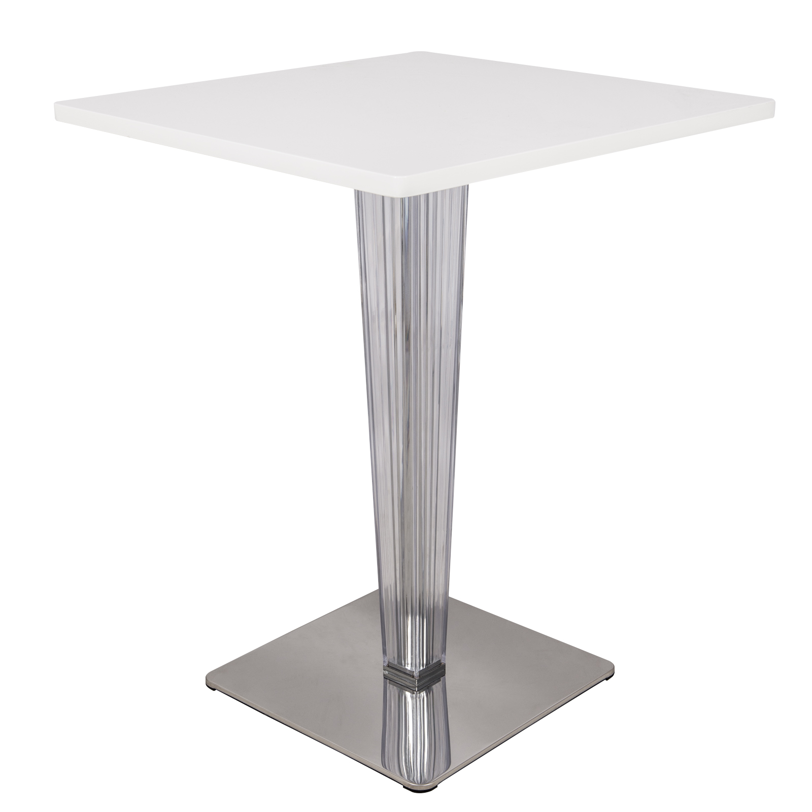 LeisureMod Modern Glen MDF Dining Table - White