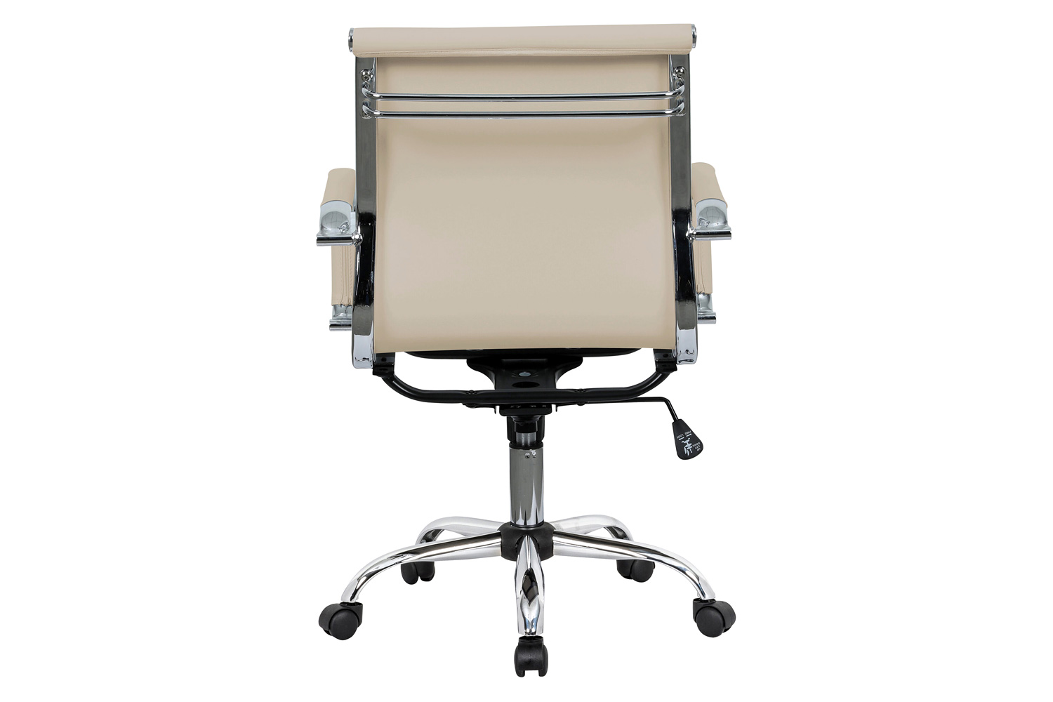 LeisureMod Harris Leatherette Office Chair - Tan