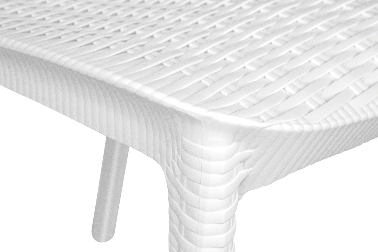 LeisureMod Kent Outdoor Dining Chair - White