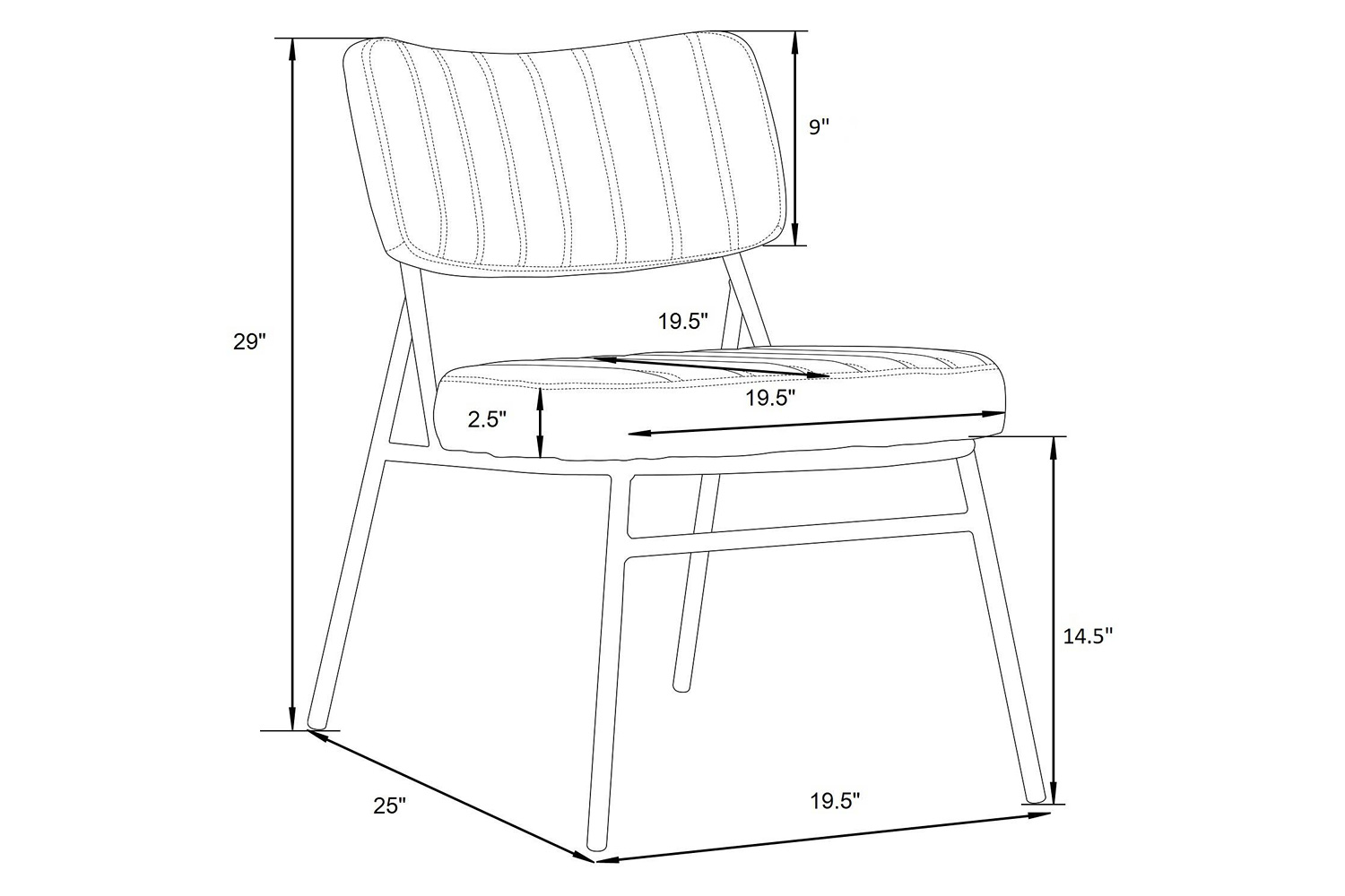 LeisureMod™ Marilane Velvet Accent Chair with Metal Frame - Coffee/Brown