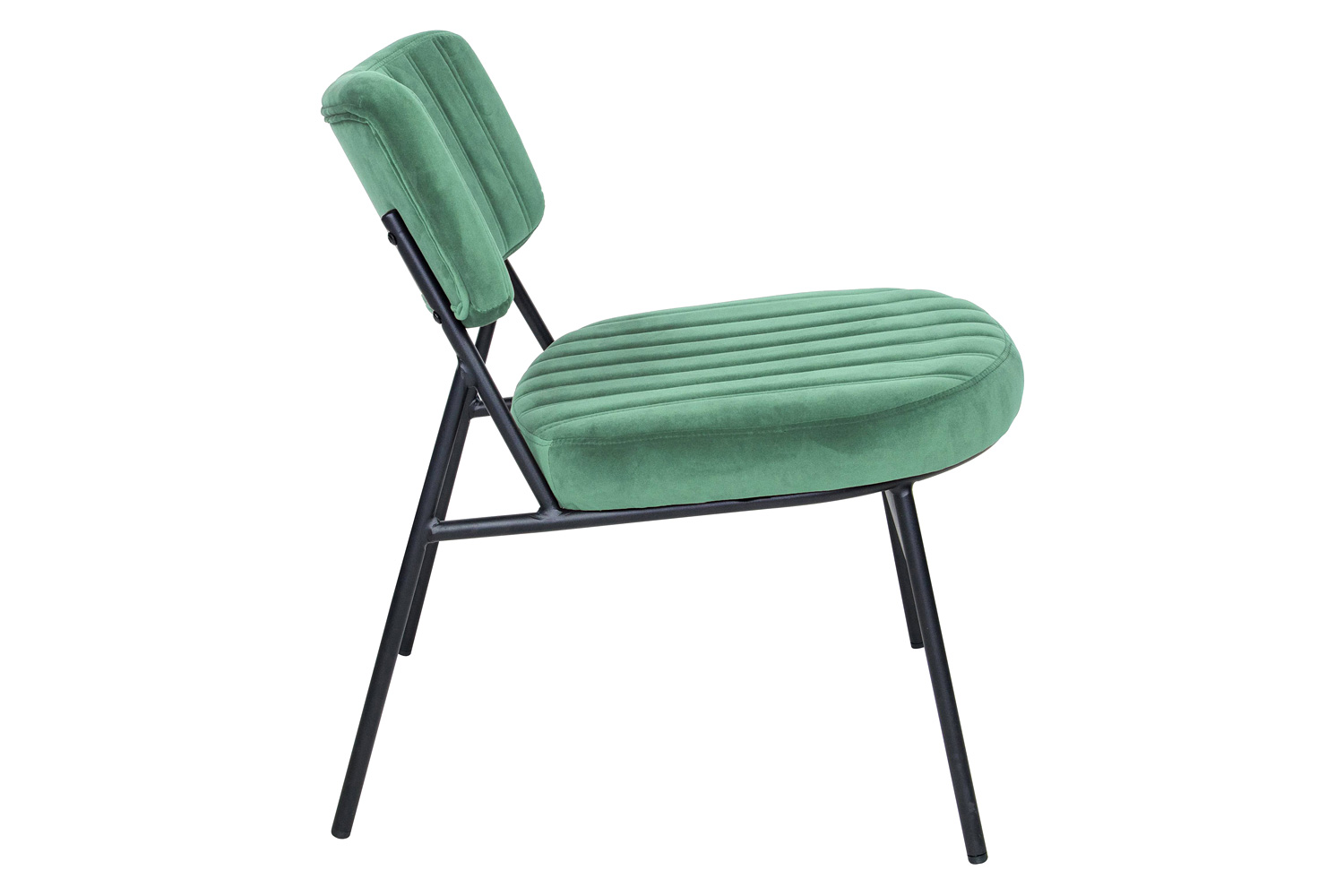 LeisureMod™ Marilane Velvet Accent Chair with Metal Frame - Turquoise