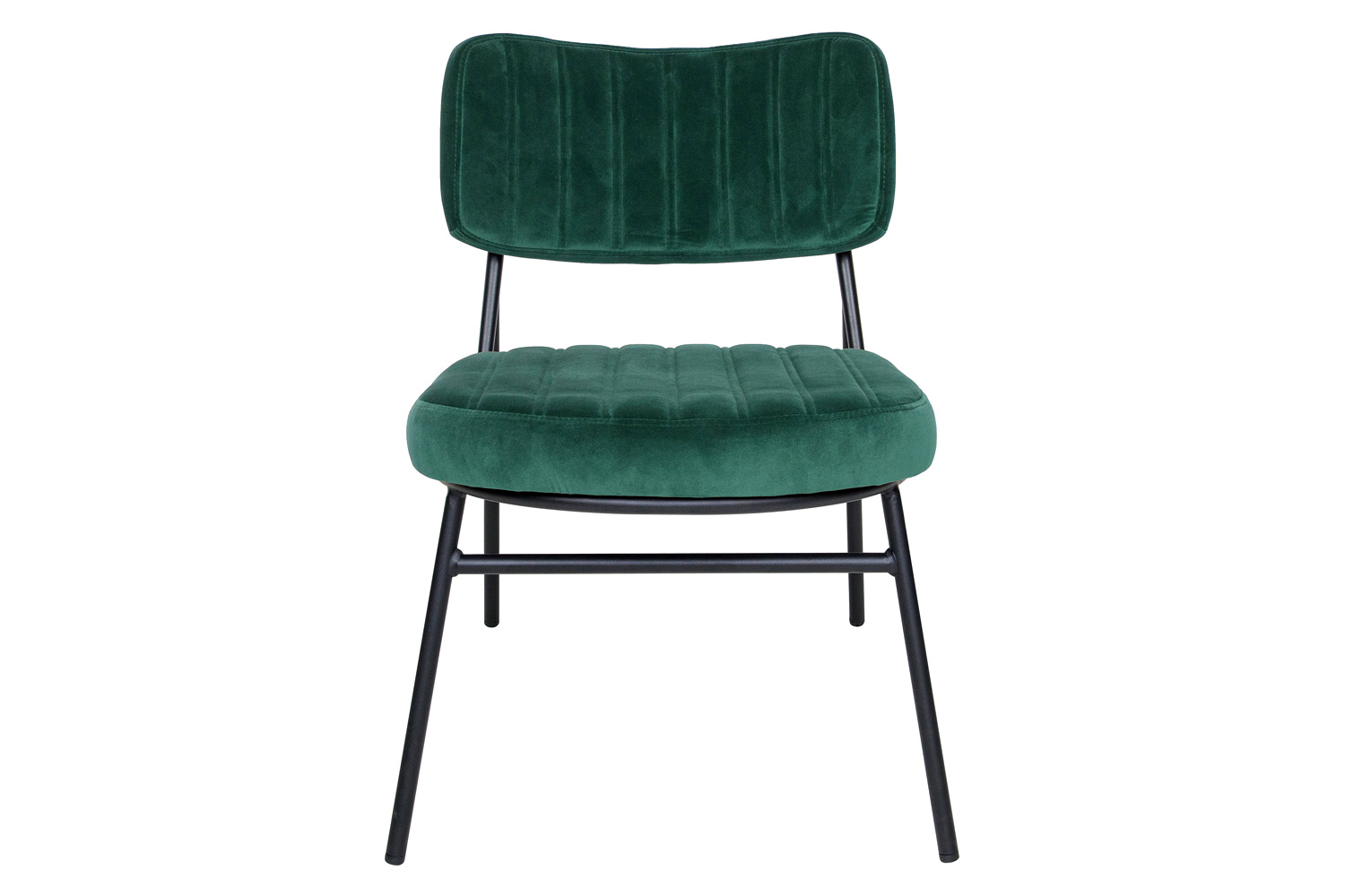 LeisureMod™ Marilane Velvet Accent Chair with Metal Frame - Emerald/Green