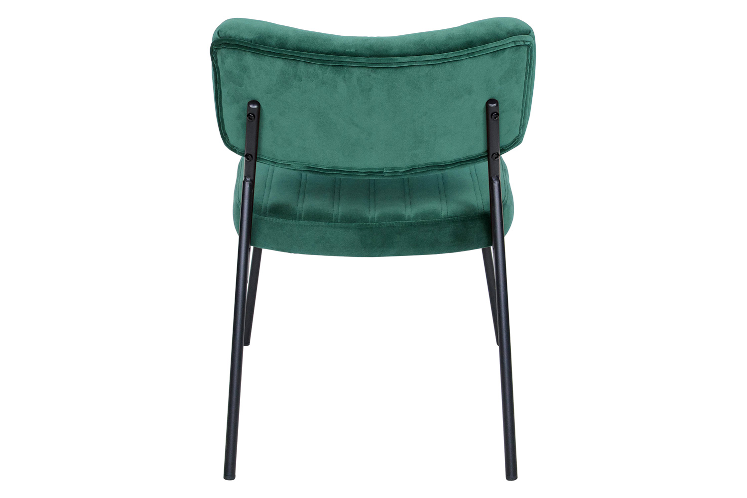 LeisureMod™ Marilane Velvet Accent Chair with Metal Frame - Emerald/Green