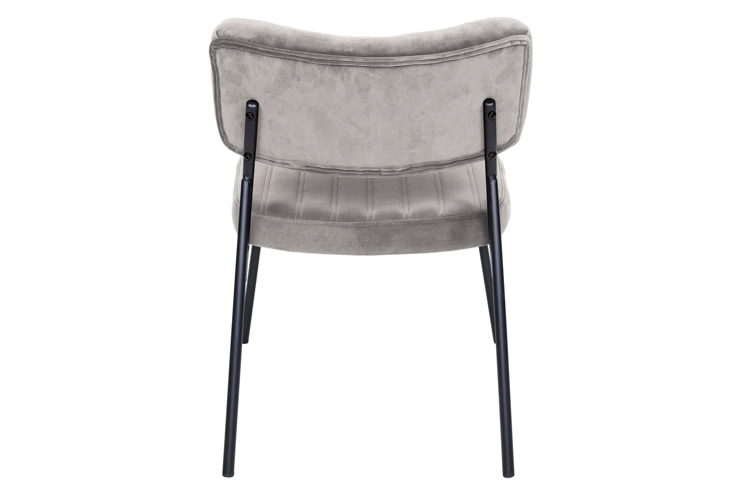 LeisureMod™ Marilane Velvet Accent Chair with Metal Frame - Fossil/Gray