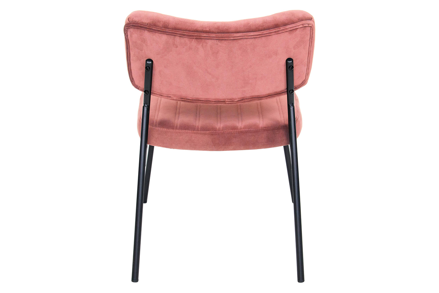 LeisureMod™ Marilane Velvet Accent Chair with Metal Frame - Royal/Rose