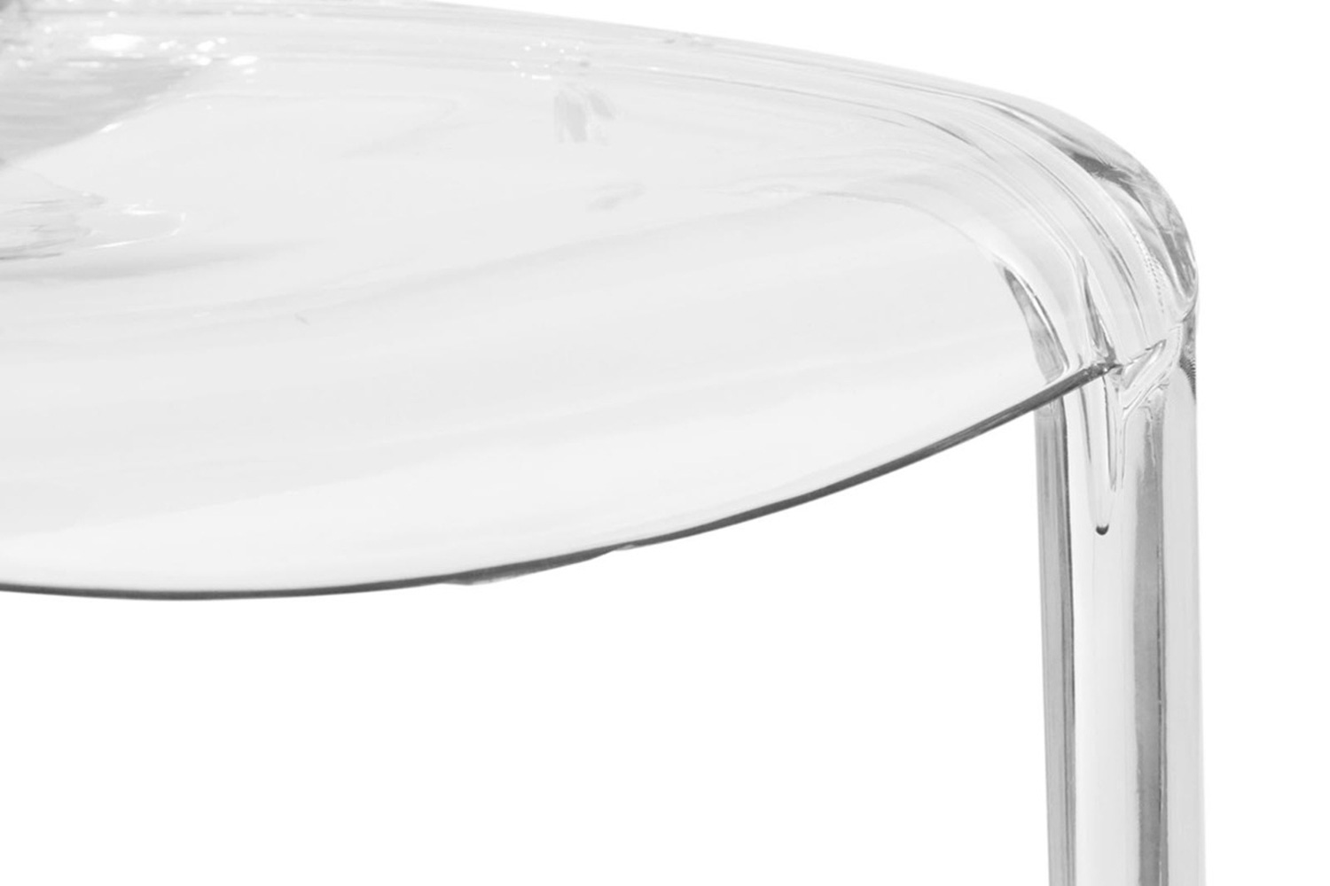 LeisureMod Modern Murray Stackable Dining Side Chair - Clear