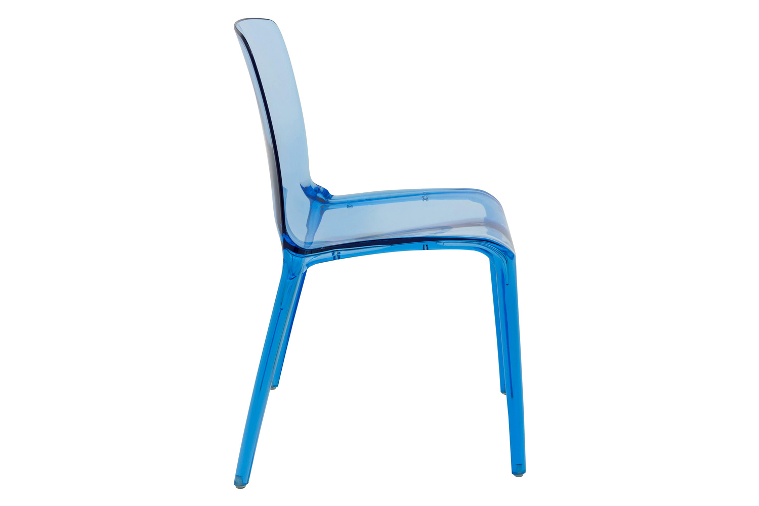 LeisureMod Modern Murray Stackable Dining Side Chair - Blue