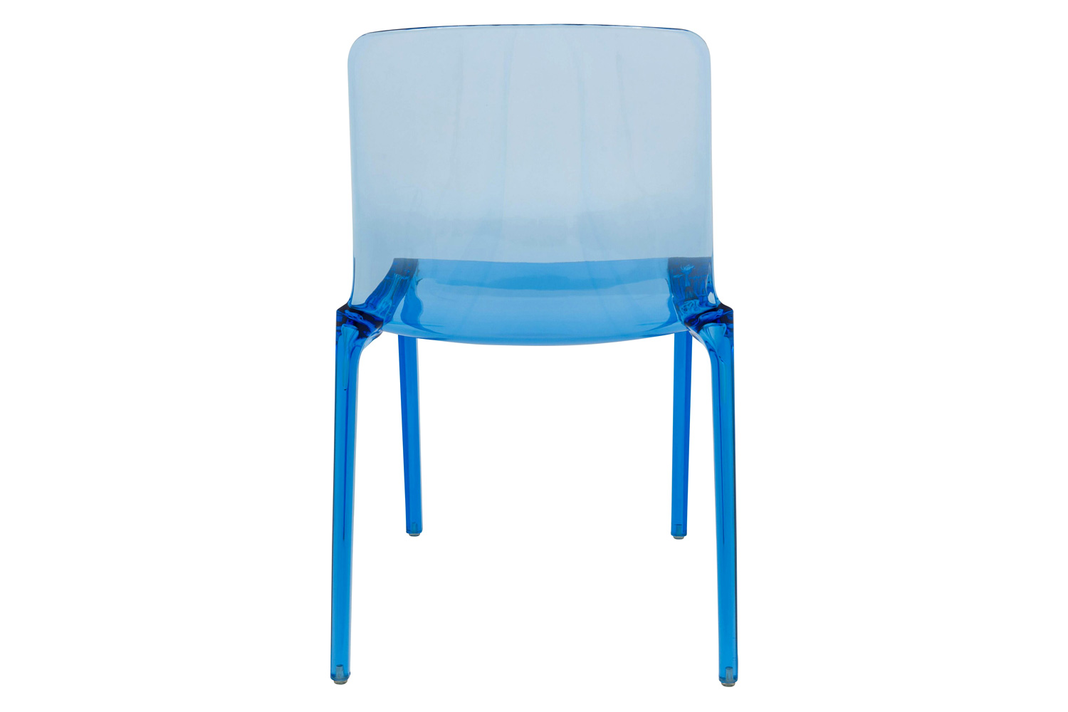 LeisureMod Modern Murray Stackable Dining Side Chair - Blue