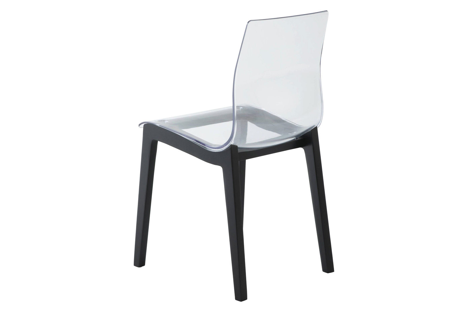 LeisureMod Marsden Modern Dining Side Chair With Beech Wood Legs - Black