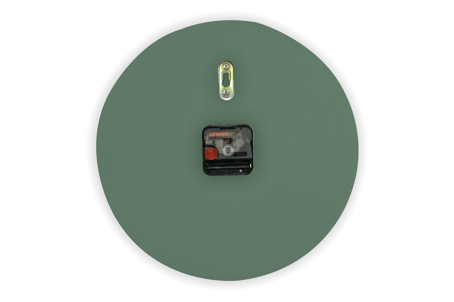 LeisureMod Manchester Modern Round Silent Non-Ticking Wall Clock - Ocean Green