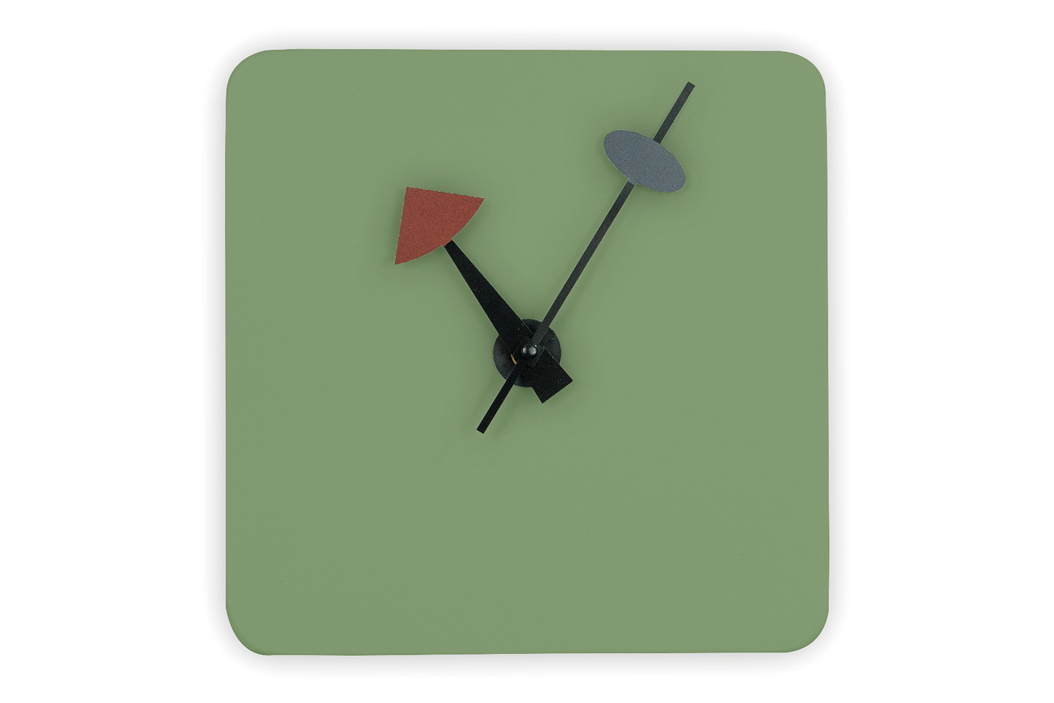 LeisureMod Manchester Modern Square Silent Non-Ticking Wall Clock