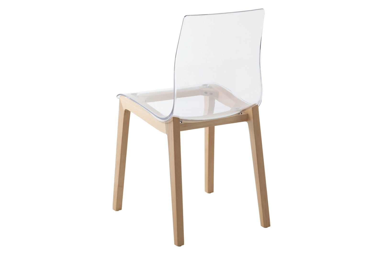 LeisureMod Marsden Modern Dining Side Chair With Beech Wood Legs - Natural Wood