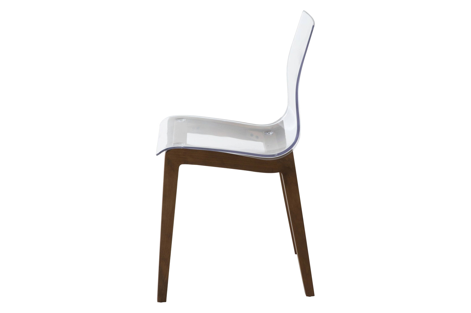 LeisureMod Marsden Modern Dining Side Chair With Beech Wood Legs - Walnut