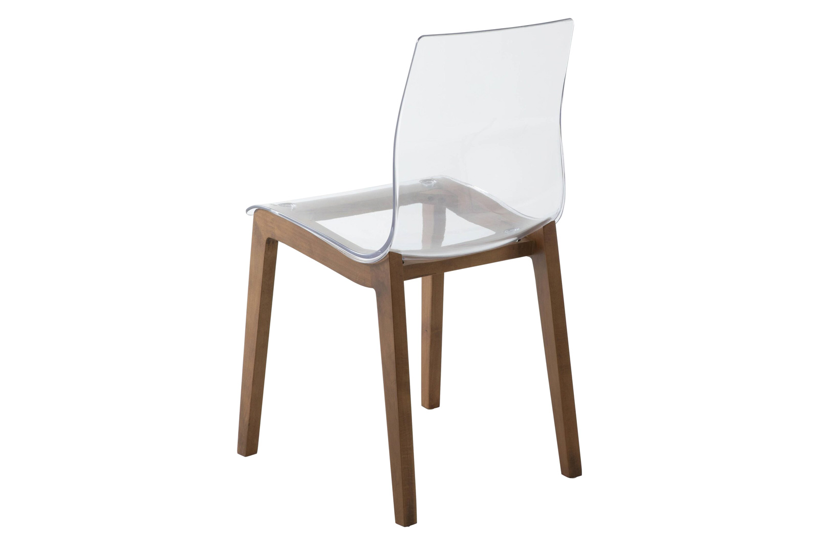 LeisureMod Marsden Modern Dining Side Chair With Beech Wood Legs - Walnut