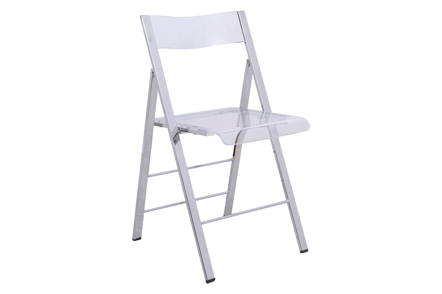 LeisureMod Menno Modern Acrylic Folding Chair