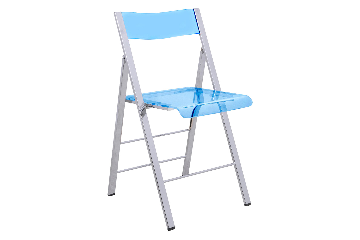 LeisureMod Menno Modern Acrylic Folding Chair