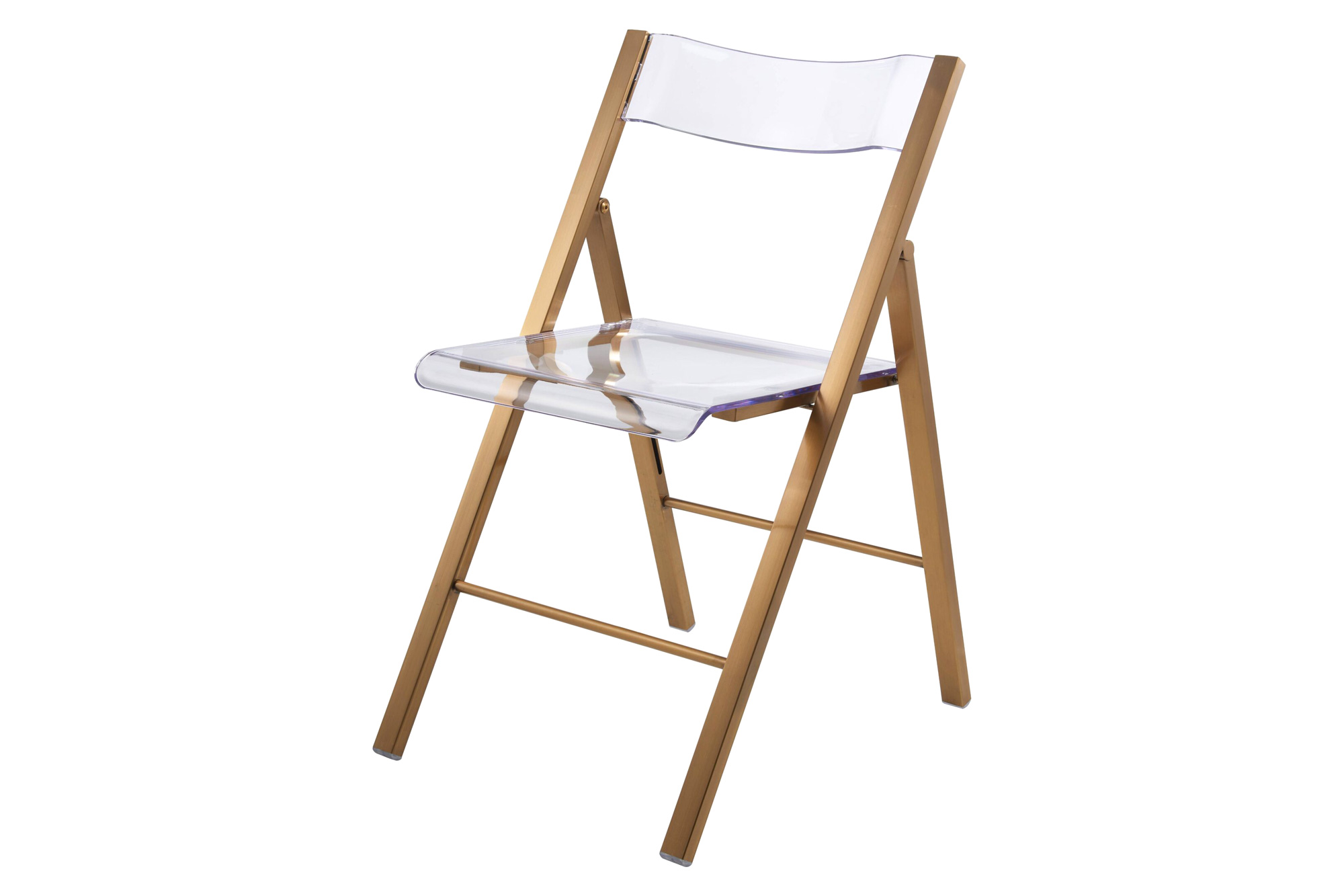 LeisureMod Menno Modern Acrylic Folding Chair