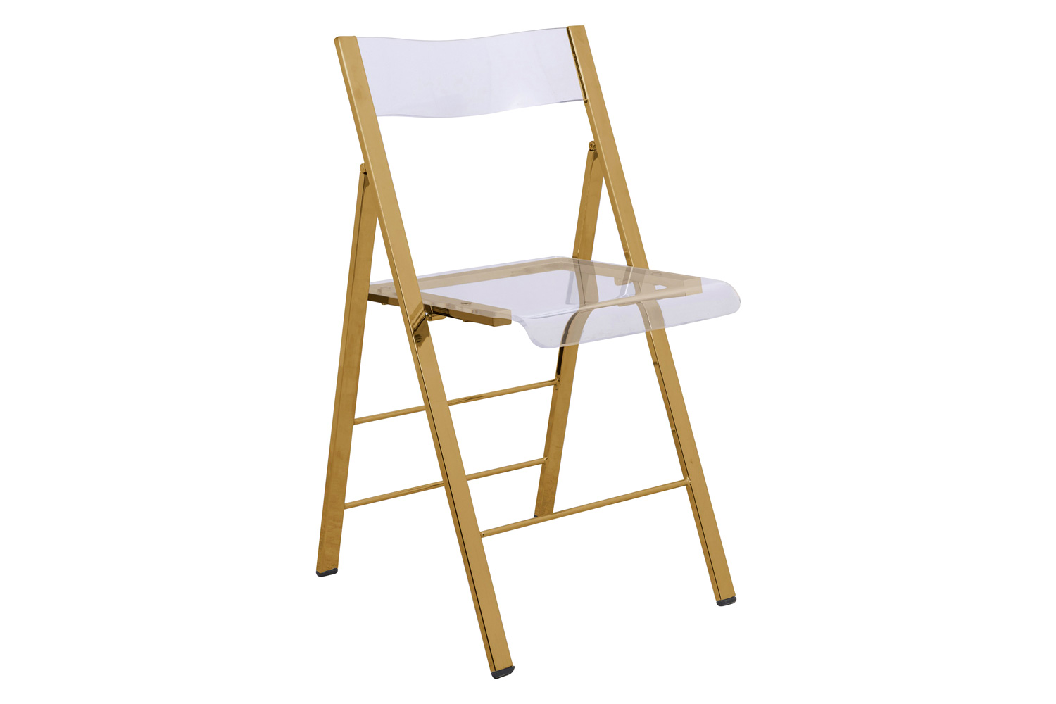 LeisureMod Menno Modern Acrylic Folding Chair