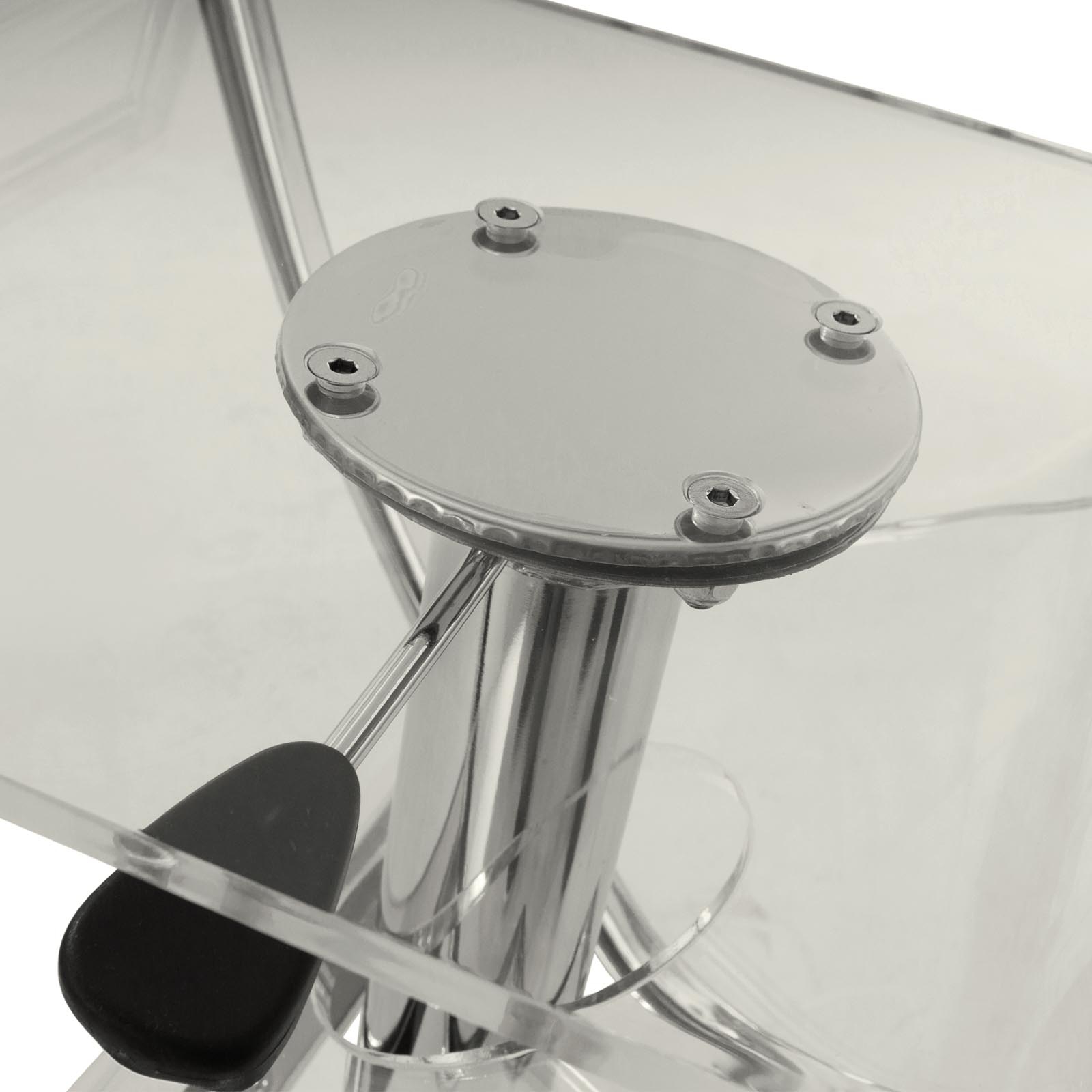 LeisureMod Napoli Transparent Acrylic Bar/Counter Stool - Clear