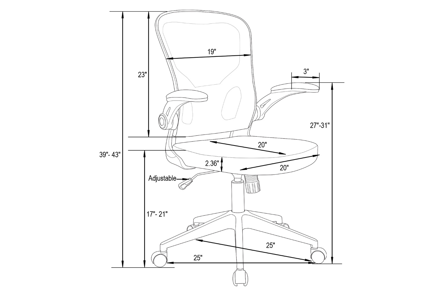 LeisureMod™ Newton Mesh Office Chair - Beige