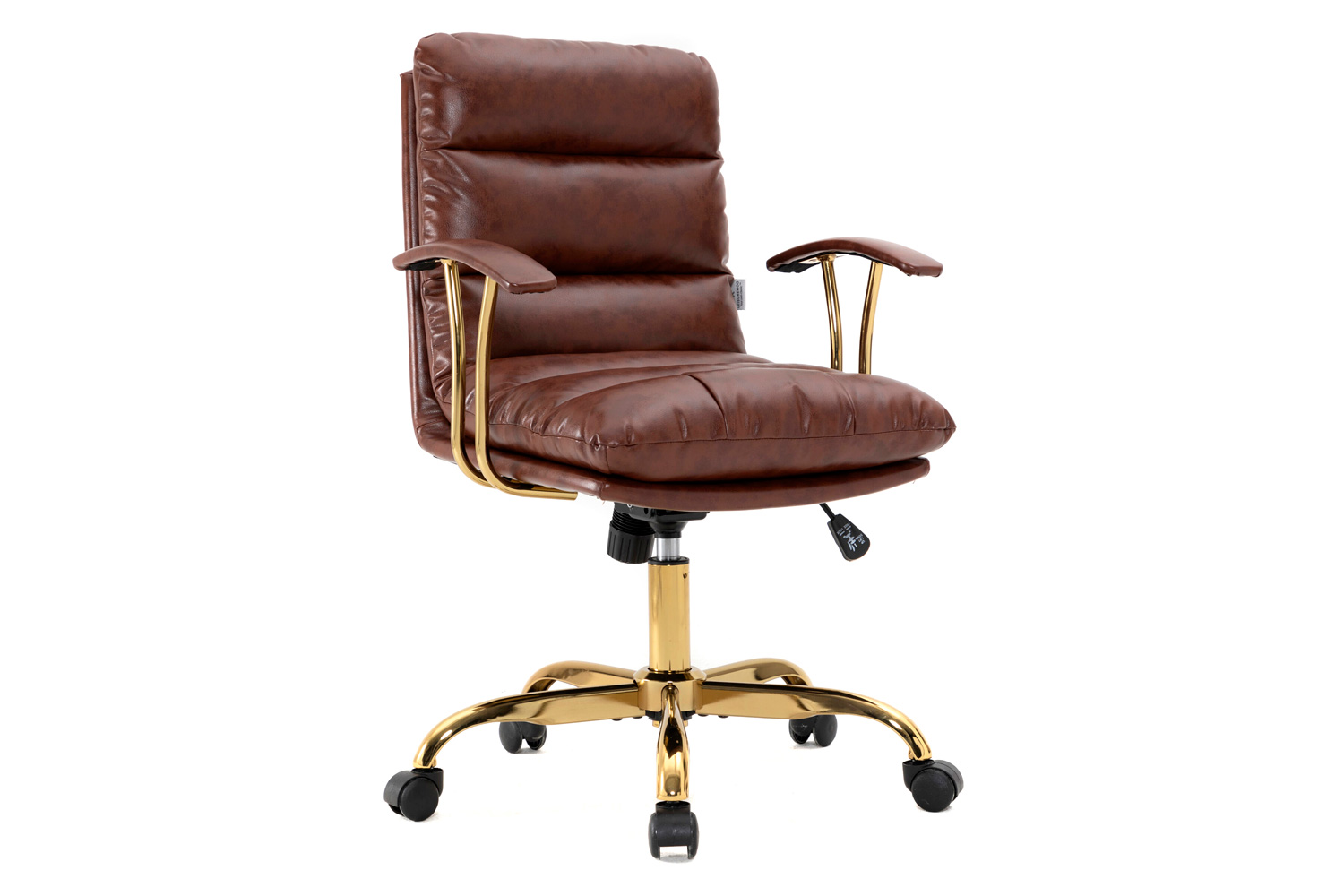 LeisureMod Regina Modern Leather Adjustable Conference Office Chair