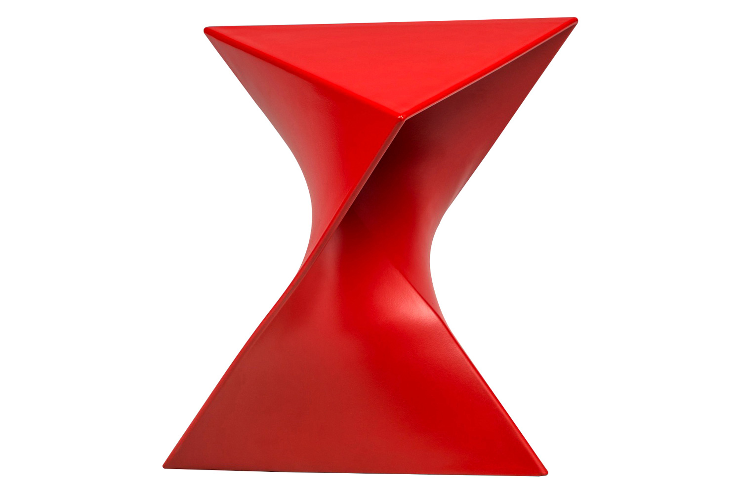 LeisureMod Randolph Modern Side End Table - Red