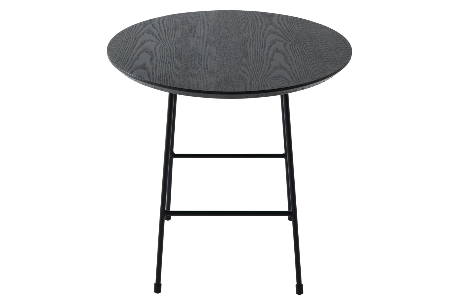 LeisureMod Rossmore Black Base Side Table - Black