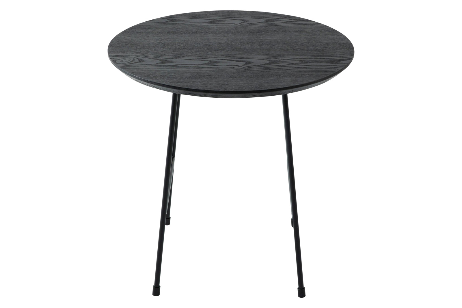 LeisureMod Rossmore Black Base Side Table - Black